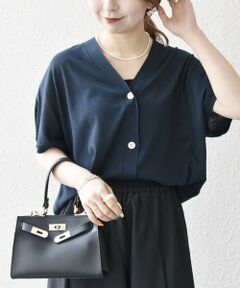 SHIPS / シップス カーディガン・ボレロ | SHIPS any:〈接触冷感/手洗い可能〉Vネック ドルマン ミディ カーディガン