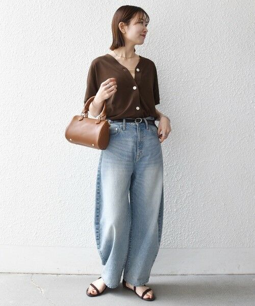 SHIPS / シップス カーディガン・ボレロ | 《一部予約》SHIPS any:〈接触冷感/手洗い可能〉Vネック ドルマン ミディ カーディガン | 詳細13