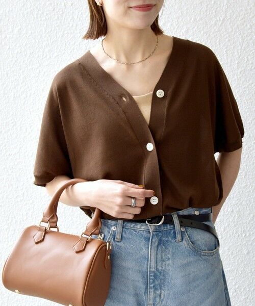 SHIPS / シップス カーディガン・ボレロ | 《一部予約》SHIPS any:〈接触冷感/手洗い可能〉Vネック ドルマン ミディ カーディガン | 詳細15