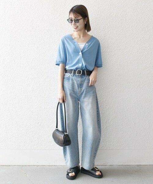 SHIPS / シップス カーディガン・ボレロ | SHIPS any:〈接触冷感/手洗い可能〉Vネック ドルマン ミディ カーディガン | 詳細13