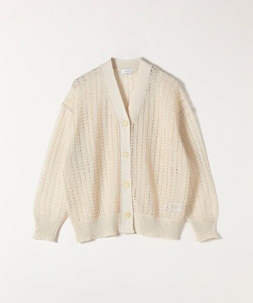SHIPS / シップス カーディガン・ボレロ | 《一部追加予約》SHIPS any:〈手洗い可能〉ギマ ワイド Vネック シアー カーディガン | 詳細7