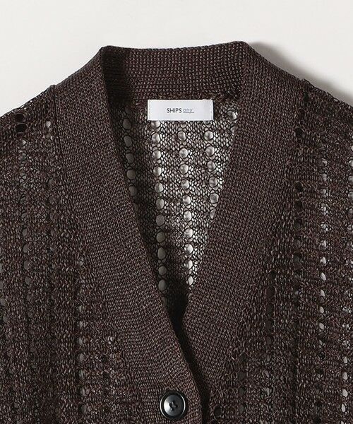 SHIPS / シップス カーディガン・ボレロ | SHIPS any:〈手洗い可能〉ギマ ワイド Vネック シアー カーディガン | 詳細26
