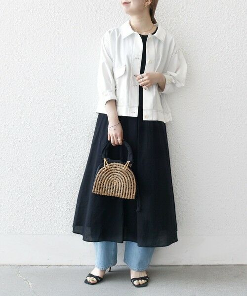 SHIPS / シップス ブルゾン | SHIPS any:〈洗濯機可能〉オックス ステッチ ショート シャツ ジャケット | 詳細1