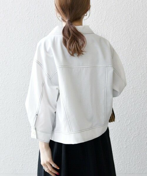 SHIPS / シップス ブルゾン | SHIPS any:〈洗濯機可能〉オックス ステッチ ショート シャツ ジャケット | 詳細6