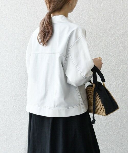 SHIPS / シップス ブルゾン | SHIPS any:〈洗濯機可能〉オックス ステッチ ショート シャツ ジャケット | 詳細7