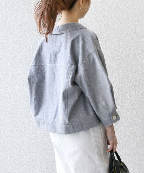 SHIPS / シップス ブルゾン | SHIPS any:〈洗濯機可能〉オックス ステッチ ショート シャツ ジャケット | 詳細16