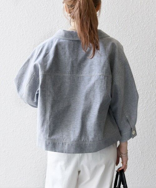 SHIPS / シップス ブルゾン | SHIPS any:〈洗濯機可能〉オックス ステッチ ショート シャツ ジャケット | 詳細17