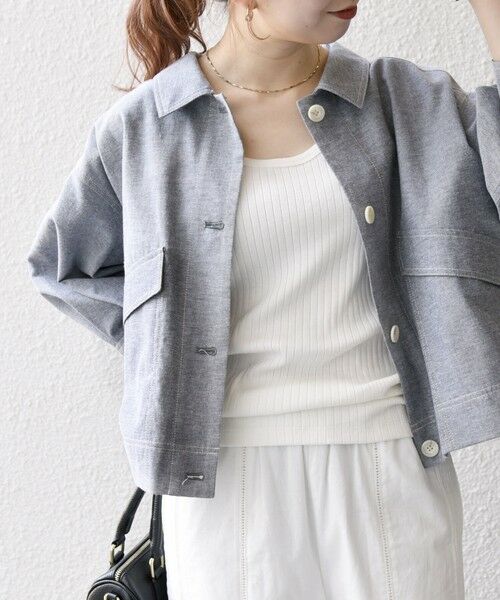 SHIPS / シップス ブルゾン | SHIPS any:〈洗濯機可能〉オックス ステッチ ショート シャツ ジャケット | 詳細20