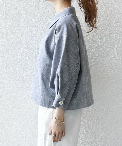 SHIPS / シップス ブルゾン | SHIPS any:〈洗濯機可能〉オックス ステッチ ショート シャツ ジャケット | 詳細26