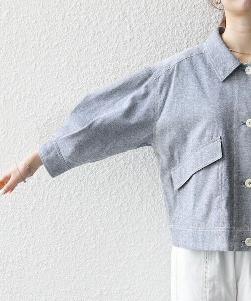 SHIPS / シップス ブルゾン | SHIPS any:〈洗濯機可能〉オックス ステッチ ショート シャツ ジャケット | 詳細28