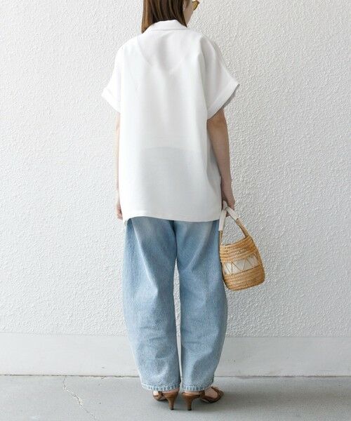 SHIPS / シップス テーラードジャケット | SHIPS any:〈手洗い可能〉カラミ メッシュ ハーフスリーブ テーラード ジャケット | 詳細2