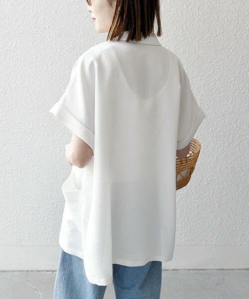 SHIPS / シップス テーラードジャケット | SHIPS any:〈手洗い可能〉カラミ メッシュ ハーフスリーブ テーラード ジャケット | 詳細5