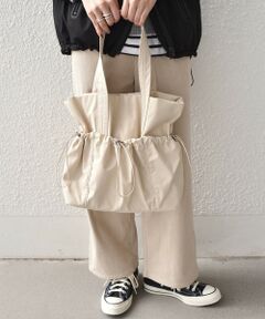 SHIPS / シップス トートバッグ | 《新色予約》SHIPS Colors: A4 ナイロン ギャザー トートバッグ ◆