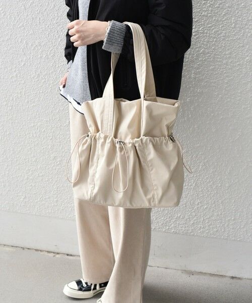 SHIPS / シップス トートバッグ | SHIPS Colors: A4 ナイロン ギャザー トートバッグ◇ | 詳細5