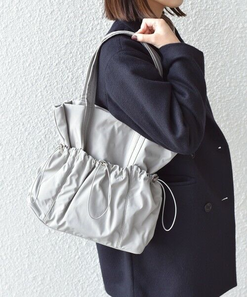 SHIPS / シップス トートバッグ | 《新色予約》SHIPS Colors: A4 ナイロン ギャザー トートバッグ ◆ | 詳細8