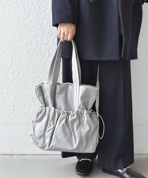 SHIPS / シップス トートバッグ | SHIPS Colors: A4 ナイロン ギャザー トートバッグ◇ | 詳細9