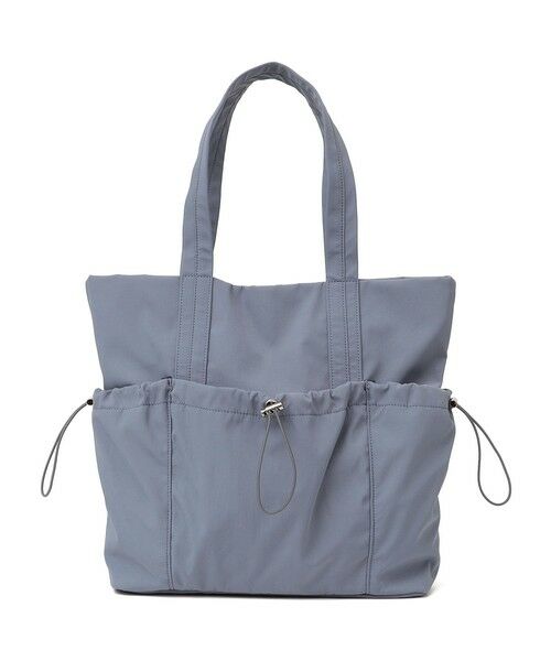 SHIPS / シップス トートバッグ | 《新色予約》SHIPS Colors: A4 ナイロン ギャザー トートバッグ◆（ブルー）