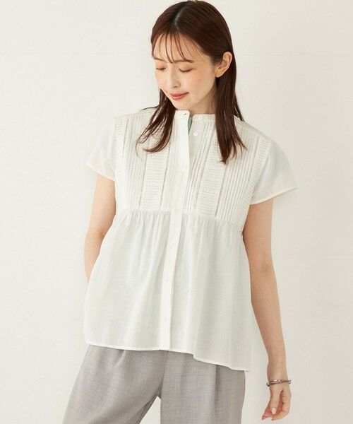 SHIPS / シップス シャツ・ブラウス | SHIPS Colors:〈洗濯機可能〉コットン ピンタック ジョイント シャツ | 詳細5