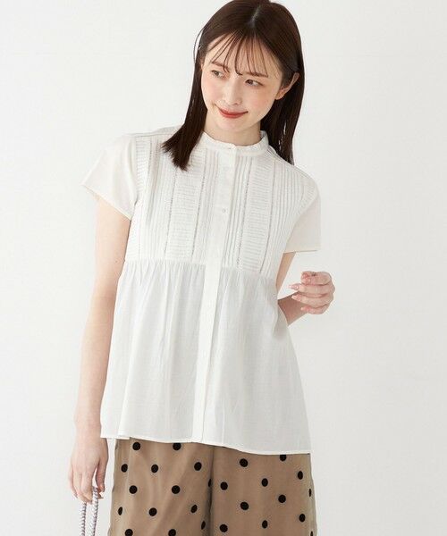 SHIPS / シップス シャツ・ブラウス | SHIPS Colors:〈洗濯機可能〉コットン ピンタック ジョイント シャツ | 詳細10