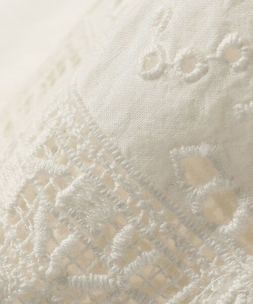 SHIPS / シップス シャツ・ブラウス | SHIPS Colors:〈洗濯機可能〉コットン 幾何 レース コンビ シャツ | 詳細2