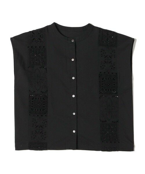 SHIPS / シップス シャツ・ブラウス | SHIPS Colors:〈洗濯機可能〉コットン 幾何 レース コンビ シャツ | 詳細8