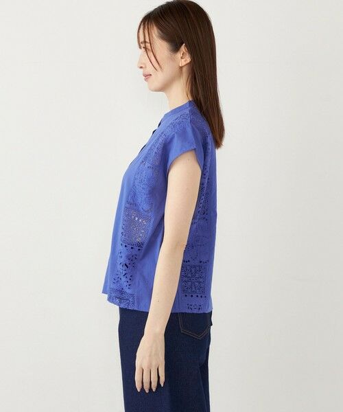 SHIPS / シップス シャツ・ブラウス | SHIPS Colors:〈洗濯機可能〉コットン 幾何 レース コンビ シャツ | 詳細22