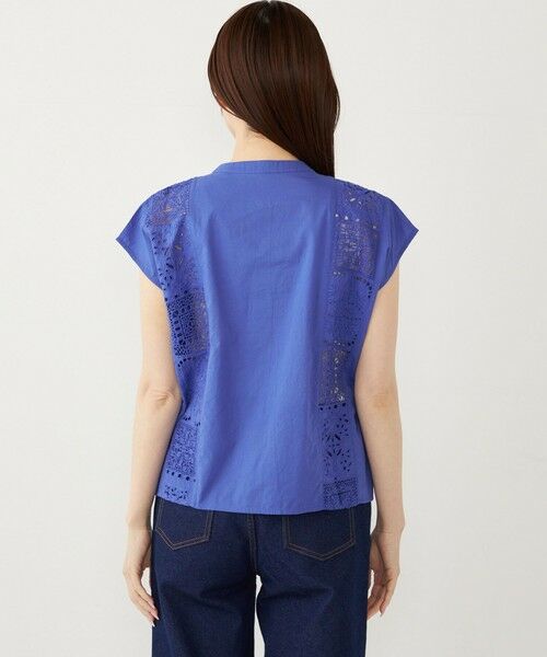 SHIPS / シップス シャツ・ブラウス | SHIPS Colors:〈洗濯機可能〉コットン 幾何 レース コンビ シャツ | 詳細23