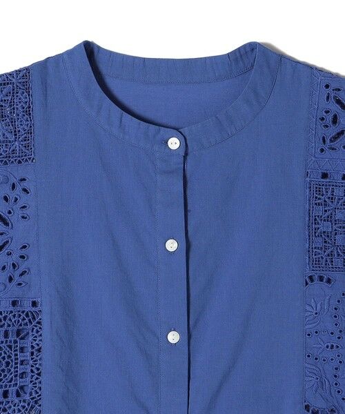 SHIPS / シップス シャツ・ブラウス | SHIPS Colors:〈洗濯機可能〉コットン 幾何 レース コンビ シャツ | 詳細17