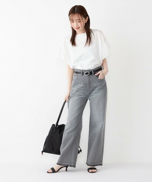 SHIPS / シップス カットソー | SHIPS Colors:〈手洗い可能〉シルケット 天竺 2WAY トップス◇ | 詳細3