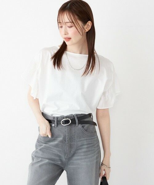 SHIPS / シップス カットソー | SHIPS Colors:〈手洗い可能〉シルケット 天竺 2WAY トップス◇ | 詳細4