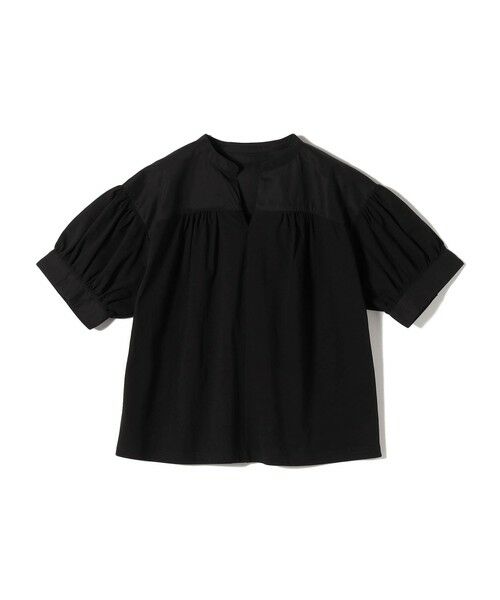 SHIPS / シップス カットソー | SHIPS Colors:〈手洗い可能〉ハイツイスト コンビ スキッパー プルオーバー | 詳細2