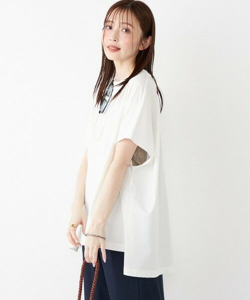 SHIPS / シップス カットソー | SHIPS Colors:〈手洗い可能〉ハイツイスト ケープ プルオーバー | 詳細13