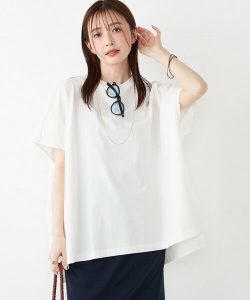 SHIPS / シップス カットソー | SHIPS Colors:〈手洗い可能〉ハイツイスト ケープ プルオーバー | 詳細14