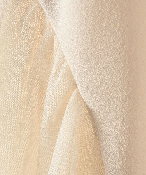 SHIPS / シップス カットソー | SHIPS Colors:〈手洗い可能〉ジョーゼット チュールスリーブ トップス | 詳細2