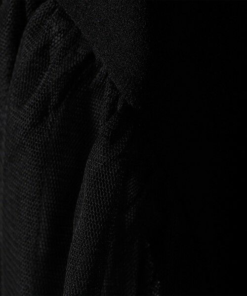 SHIPS / シップス カットソー | SHIPS Colors:〈手洗い可能〉ジョーゼット チュールスリーブ トップス | 詳細13