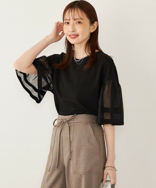 セール】 SHIPS Colors:〈手洗い可能〉ジョーゼット チュール