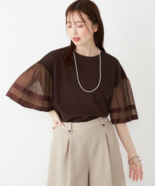 新品タグ付き❣️CLOCHE ハーフジップ フリース チャコールMal.レレレさん THROW by SLY | 【THROW】ARM DESIGN MG トップス (ニット