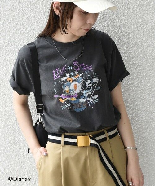 SHIPS / シップス Tシャツ | SHIPS Colors:ミッキーマウス バンド プリント Tシャツ◇ | 詳細13