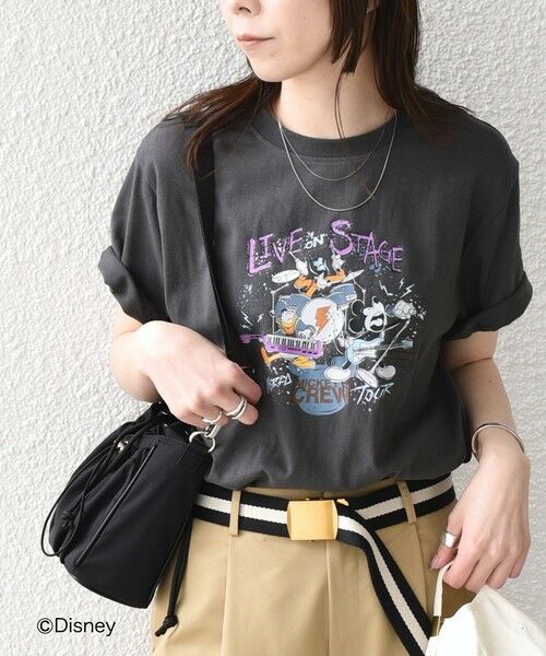 SHIPS / シップス Tシャツ | SHIPS Colors:ミッキーマウス バンド プリント Tシャツ◇ | 詳細15