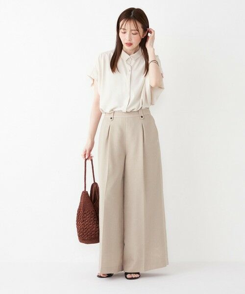 SHIPS / シップス その他パンツ | SHIPS Colors:〈手洗い可能〉バスケット クロップド ワイド パンツ | 詳細24