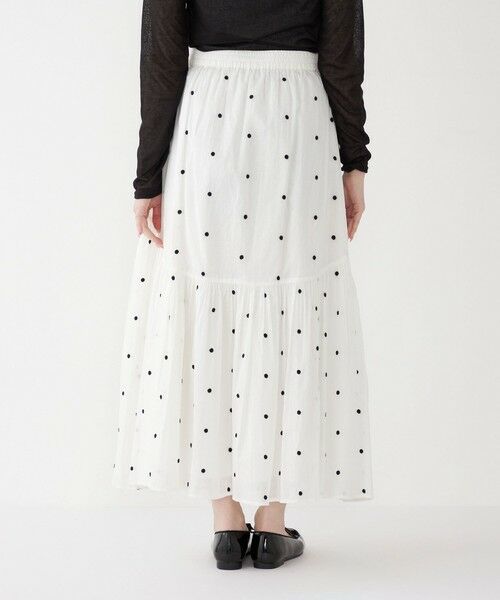 SHIPS / シップス ロング・マキシ丈スカート | SHIPS Colors:〈手洗い可能〉コットンオーガンジー ドット エンブロイダリー スカート | 詳細5