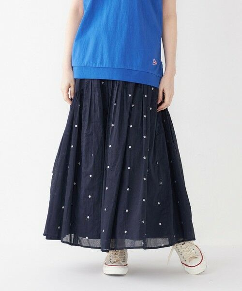 SHIPS / シップス ロング・マキシ丈スカート | SHIPS Colors:〈手洗い可能〉コットンオーガンジー ドット エンブロイダリー スカート | 詳細26