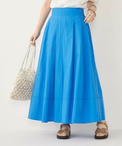 SHIPS / シップス ロング・マキシ丈スカート | SHIPS Colors:〈洗濯機可能〉ナイロン ワッシャー タック スカート 2