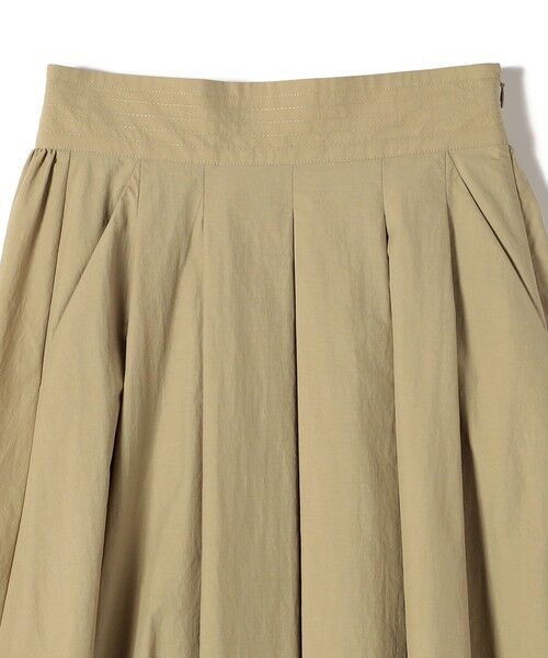 SHIPS / シップス ロング・マキシ丈スカート | SHIPS Colors:〈洗濯機可能〉ナイロン ワッシャー タック スカート 2 | 詳細4
