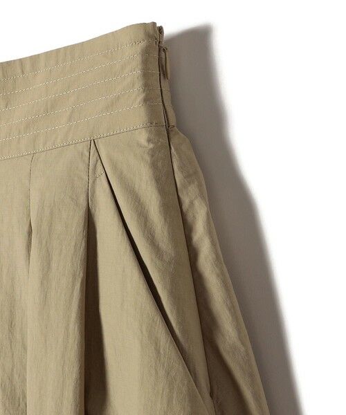 SHIPS / シップス ロング・マキシ丈スカート | SHIPS Colors:〈洗濯機可能〉ナイロン ワッシャー タック スカート 2 | 詳細6