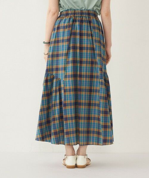 SHIPS / シップス ロング・マキシ丈スカート | SHIPS Colors:〈手洗い可能〉マドラスチェック ギャザー スカート◇ | 詳細15