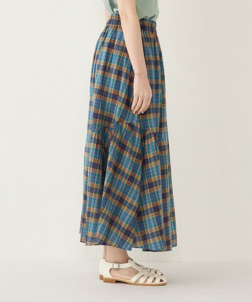 SHIPS / シップス ロング・マキシ丈スカート | SHIPS Colors:〈手洗い可能〉マドラスチェック ギャザー スカート◇ | 詳細16