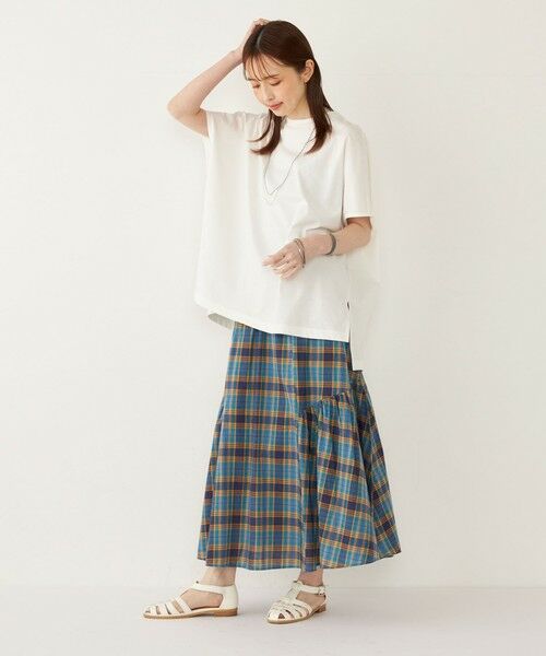 SHIPS / シップス ロング・マキシ丈スカート | SHIPS Colors:〈手洗い可能〉マドラスチェック ギャザー スカート◇ | 詳細19