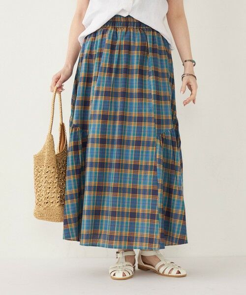 SHIPS / シップス ロング・マキシ丈スカート | SHIPS Colors:〈手洗い可能〉マドラスチェック ギャザー スカート◇ | 詳細23