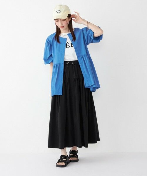 SHIPS / シップス ロング・マキシ丈スカート | 《一部追加予約》SHIPS Colors:〈接触冷感・撥水〉マルチファンクション フレアスカート◆ | 詳細8